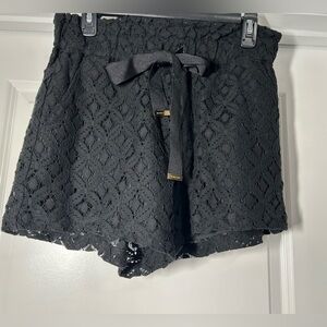 Michael Kors Elegant Black Lace Women's Shorts